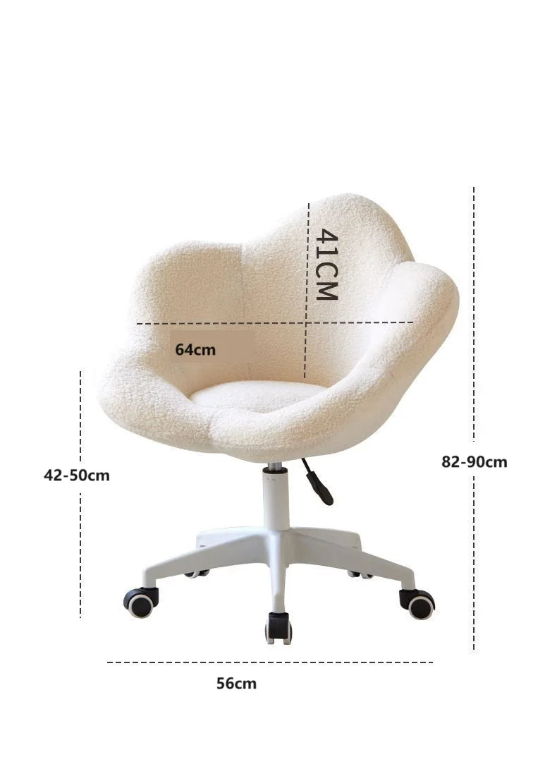 Upholstered Swivel Office Chair